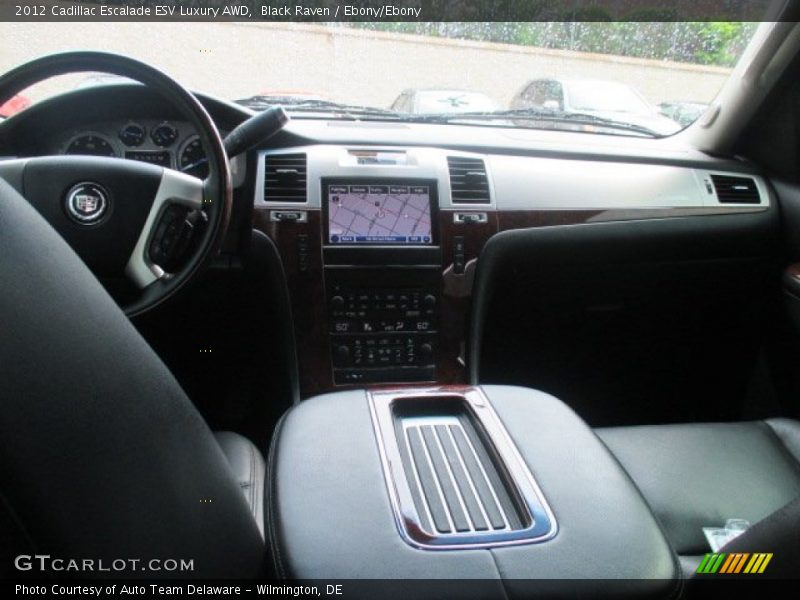 Black Raven / Ebony/Ebony 2012 Cadillac Escalade ESV Luxury AWD