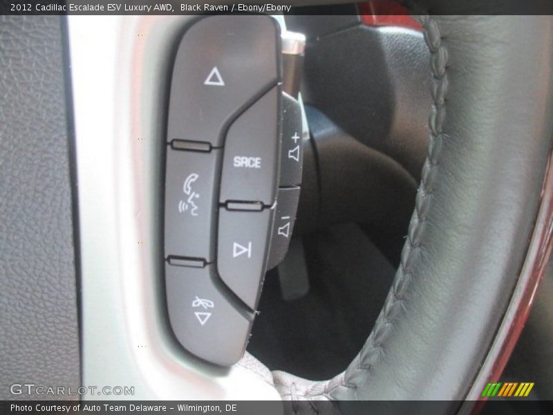Black Raven / Ebony/Ebony 2012 Cadillac Escalade ESV Luxury AWD