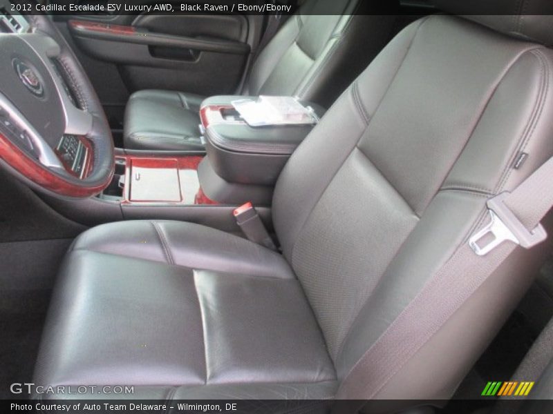 Black Raven / Ebony/Ebony 2012 Cadillac Escalade ESV Luxury AWD