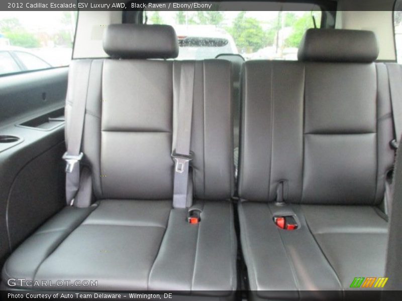 Black Raven / Ebony/Ebony 2012 Cadillac Escalade ESV Luxury AWD