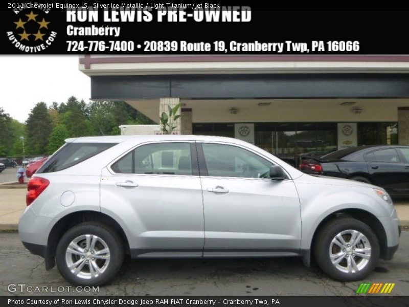 Silver Ice Metallic / Light Titanium/Jet Black 2011 Chevrolet Equinox LS