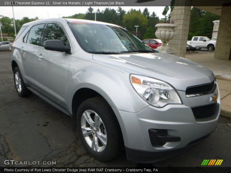 Silver Ice Metallic / Light Titanium/Jet Black 2011 Chevrolet Equinox LS
