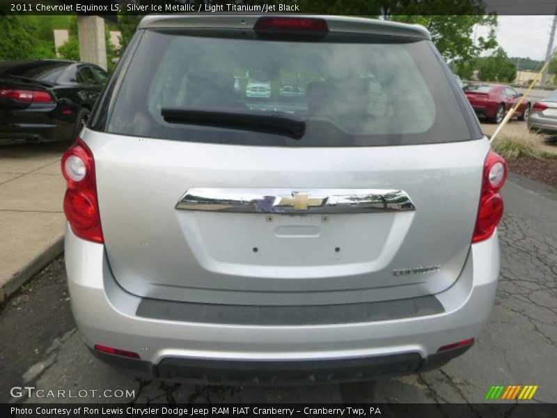 Silver Ice Metallic / Light Titanium/Jet Black 2011 Chevrolet Equinox LS