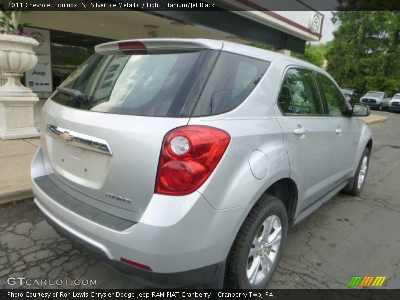 Silver Ice Metallic / Light Titanium/Jet Black 2011 Chevrolet Equinox LS