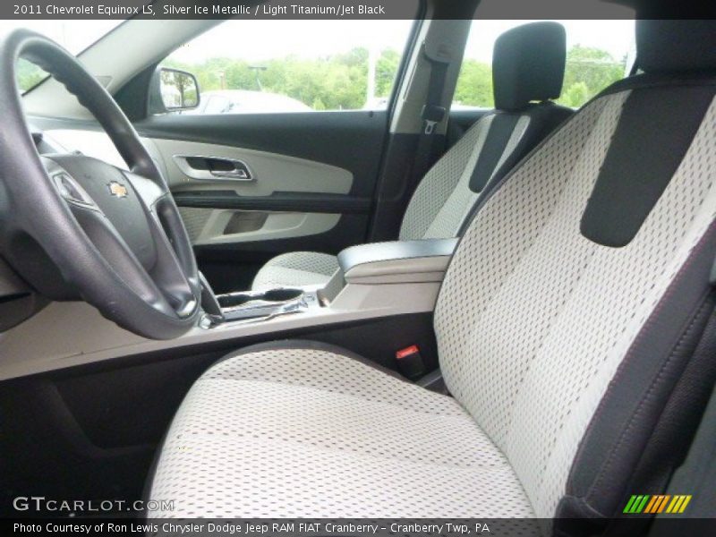 Silver Ice Metallic / Light Titanium/Jet Black 2011 Chevrolet Equinox LS