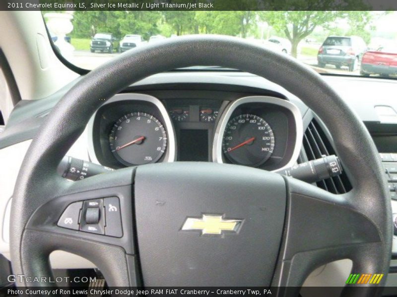 Silver Ice Metallic / Light Titanium/Jet Black 2011 Chevrolet Equinox LS