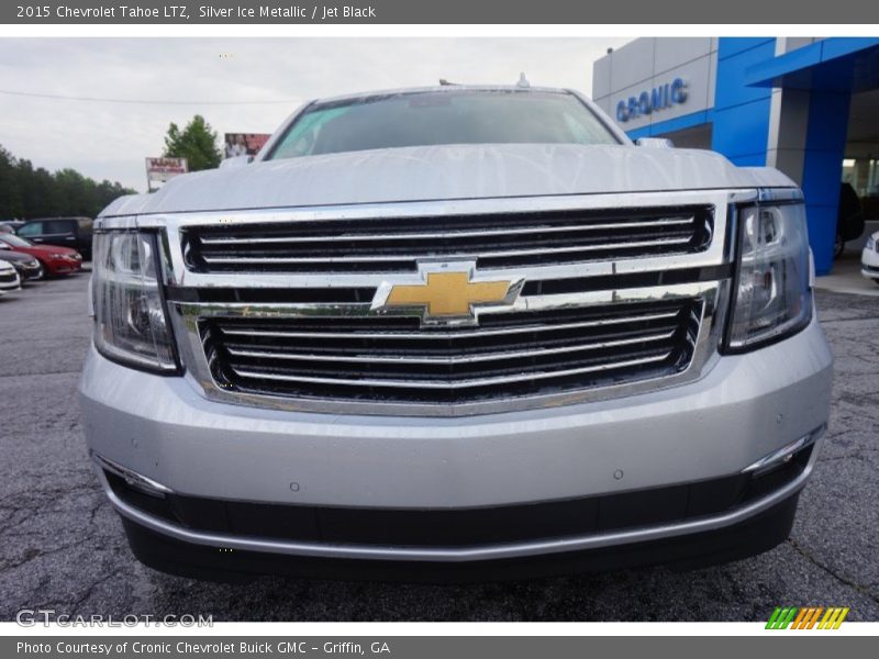Silver Ice Metallic / Jet Black 2015 Chevrolet Tahoe LTZ