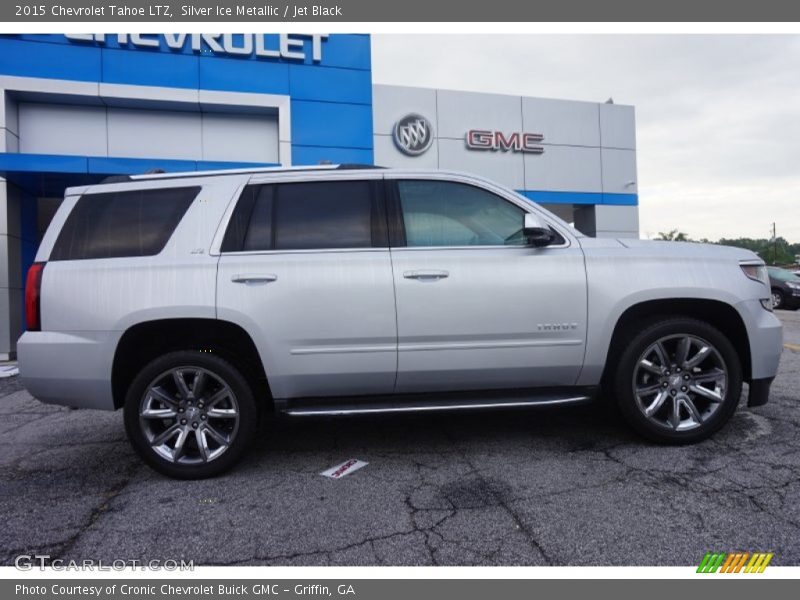 Silver Ice Metallic / Jet Black 2015 Chevrolet Tahoe LTZ