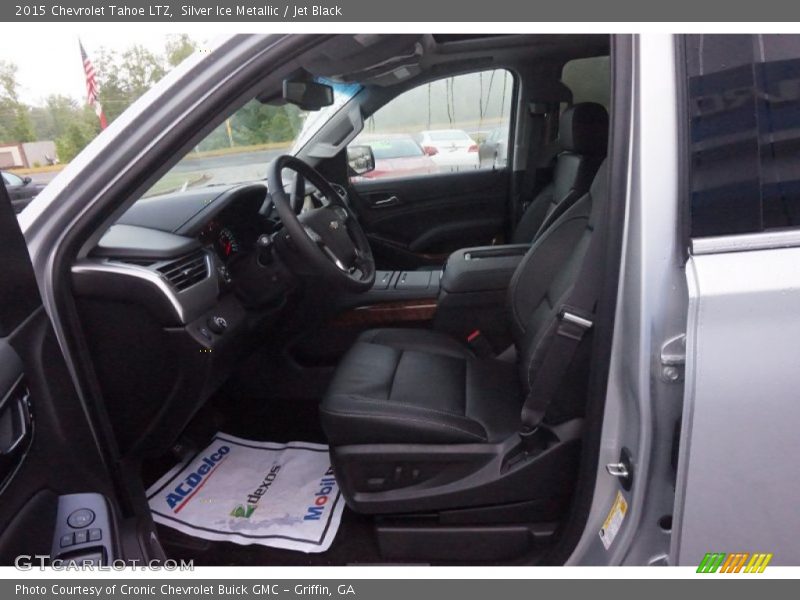 Silver Ice Metallic / Jet Black 2015 Chevrolet Tahoe LTZ