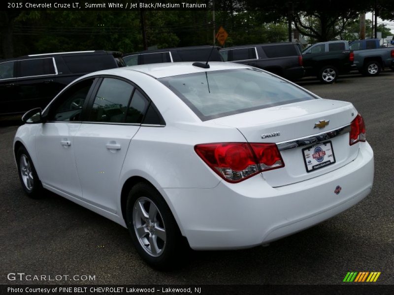 Summit White / Jet Black/Medium Titanium 2015 Chevrolet Cruze LT