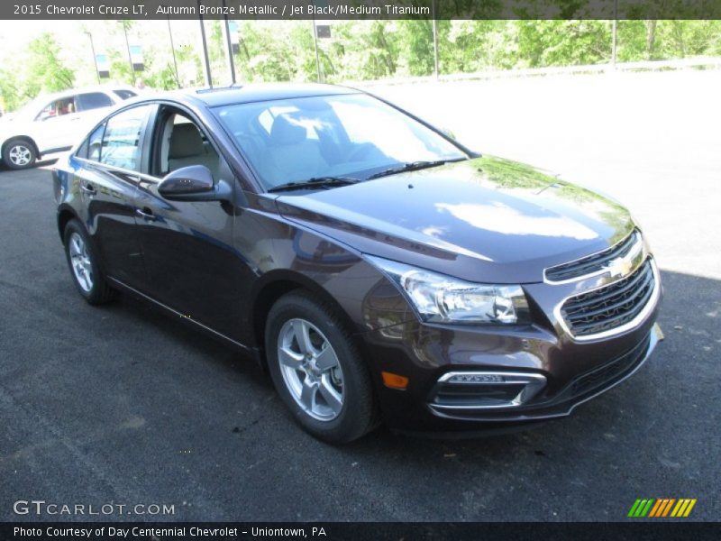 Autumn Bronze Metallic / Jet Black/Medium Titanium 2015 Chevrolet Cruze LT