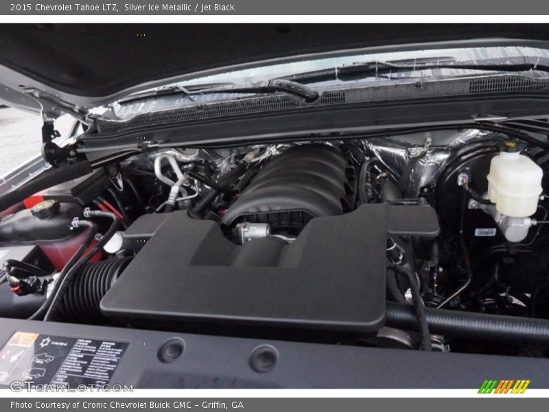 Silver Ice Metallic / Jet Black 2015 Chevrolet Tahoe LTZ