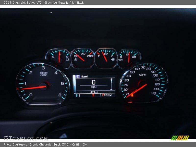 Silver Ice Metallic / Jet Black 2015 Chevrolet Tahoe LTZ