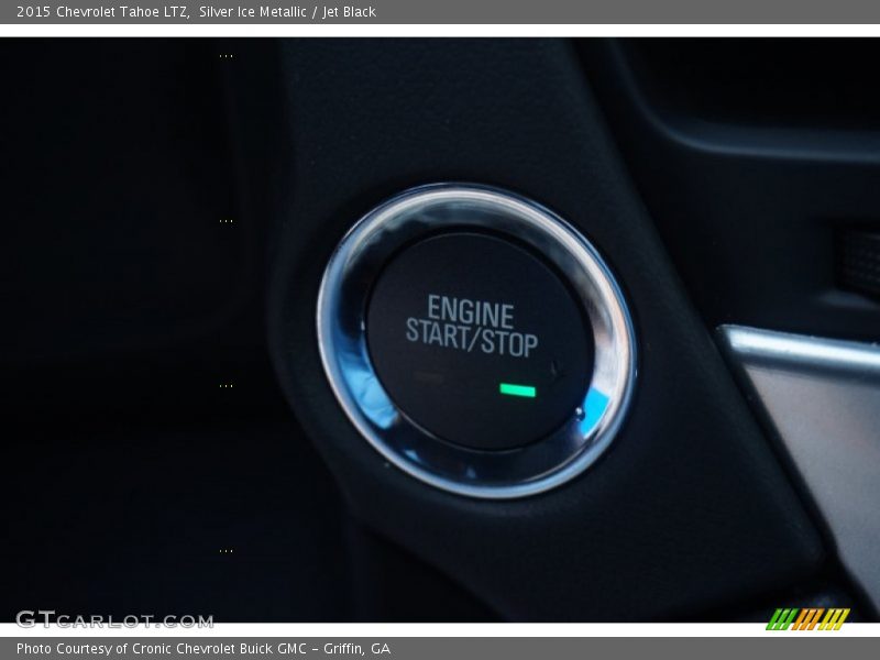 Silver Ice Metallic / Jet Black 2015 Chevrolet Tahoe LTZ