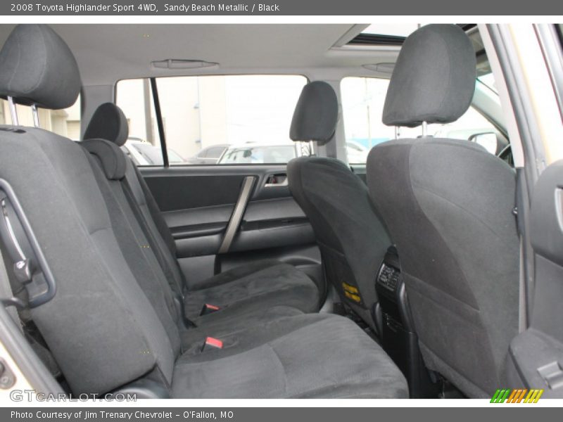 Sandy Beach Metallic / Black 2008 Toyota Highlander Sport 4WD