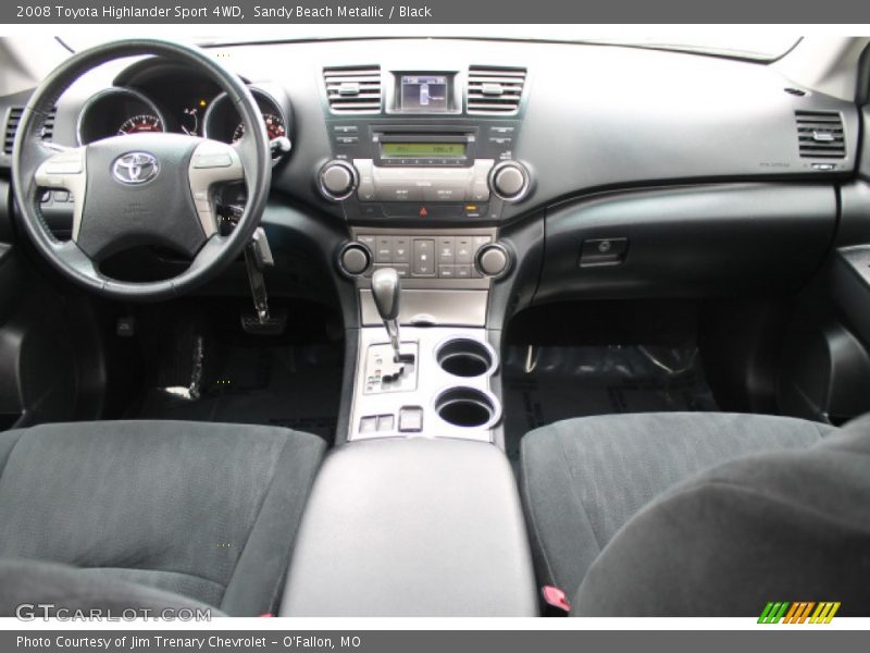 Sandy Beach Metallic / Black 2008 Toyota Highlander Sport 4WD