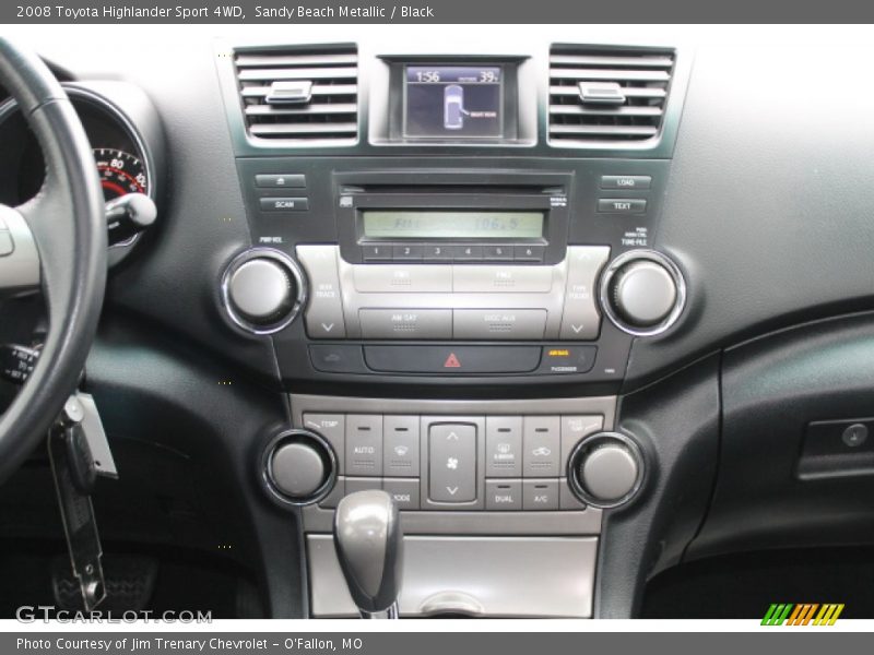 Sandy Beach Metallic / Black 2008 Toyota Highlander Sport 4WD