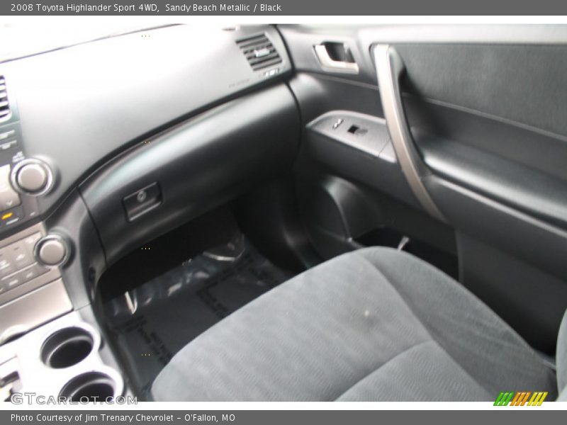 Sandy Beach Metallic / Black 2008 Toyota Highlander Sport 4WD