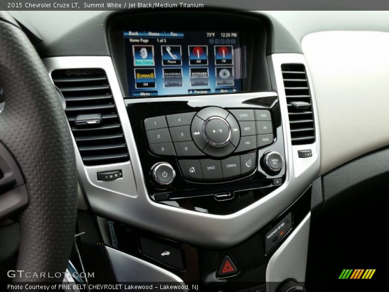Summit White / Jet Black/Medium Titanium 2015 Chevrolet Cruze LT