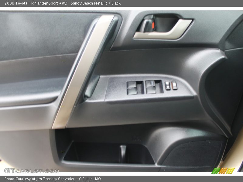 Sandy Beach Metallic / Black 2008 Toyota Highlander Sport 4WD