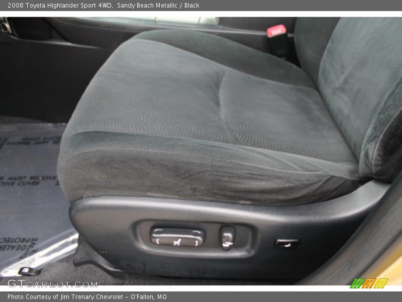 Sandy Beach Metallic / Black 2008 Toyota Highlander Sport 4WD