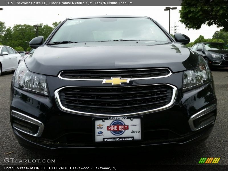 Black Granite Metallic / Jet Black/Medium Titanium 2015 Chevrolet Cruze LT