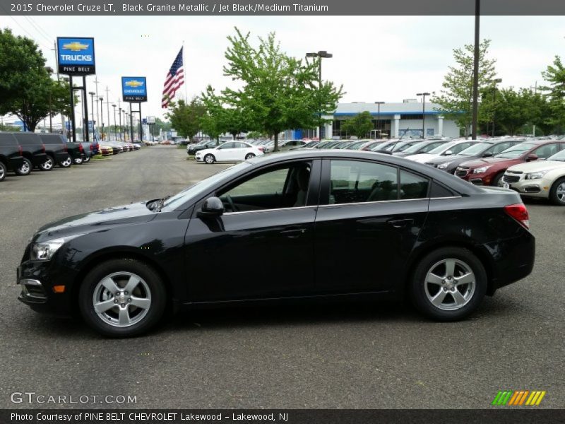 Black Granite Metallic / Jet Black/Medium Titanium 2015 Chevrolet Cruze LT
