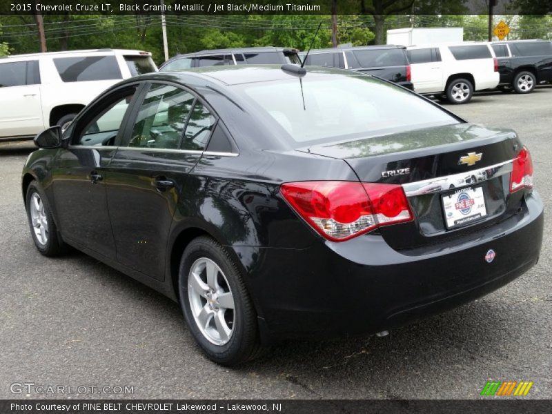 Black Granite Metallic / Jet Black/Medium Titanium 2015 Chevrolet Cruze LT