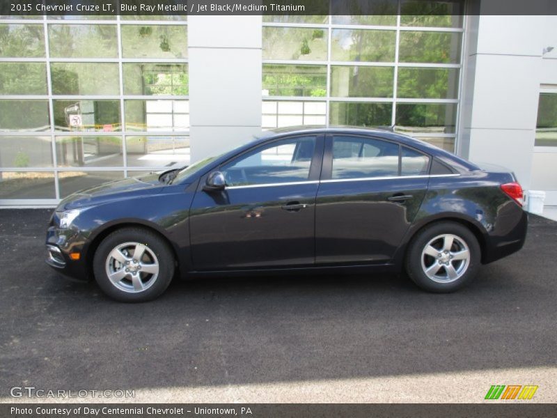 Blue Ray Metallic / Jet Black/Medium Titanium 2015 Chevrolet Cruze LT