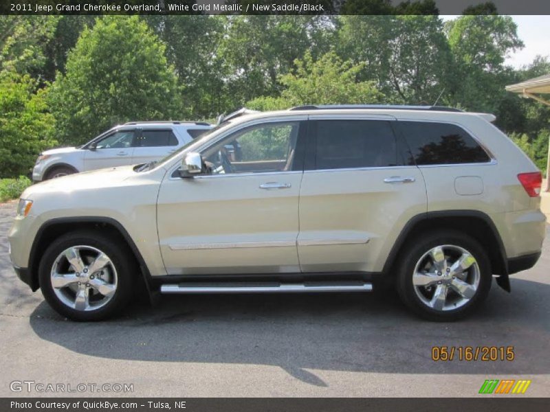 White Gold Metallic / New Saddle/Black 2011 Jeep Grand Cherokee Overland