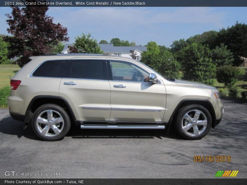 White Gold Metallic / New Saddle/Black 2011 Jeep Grand Cherokee Overland