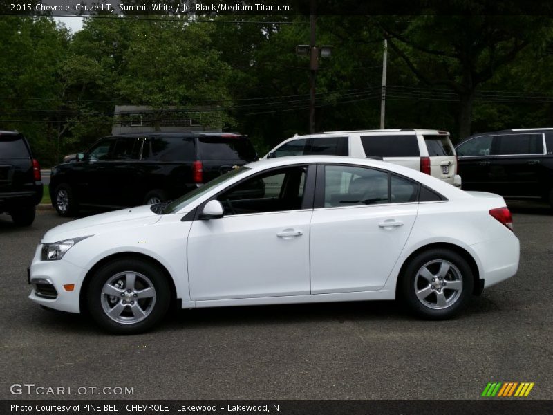 Summit White / Jet Black/Medium Titanium 2015 Chevrolet Cruze LT