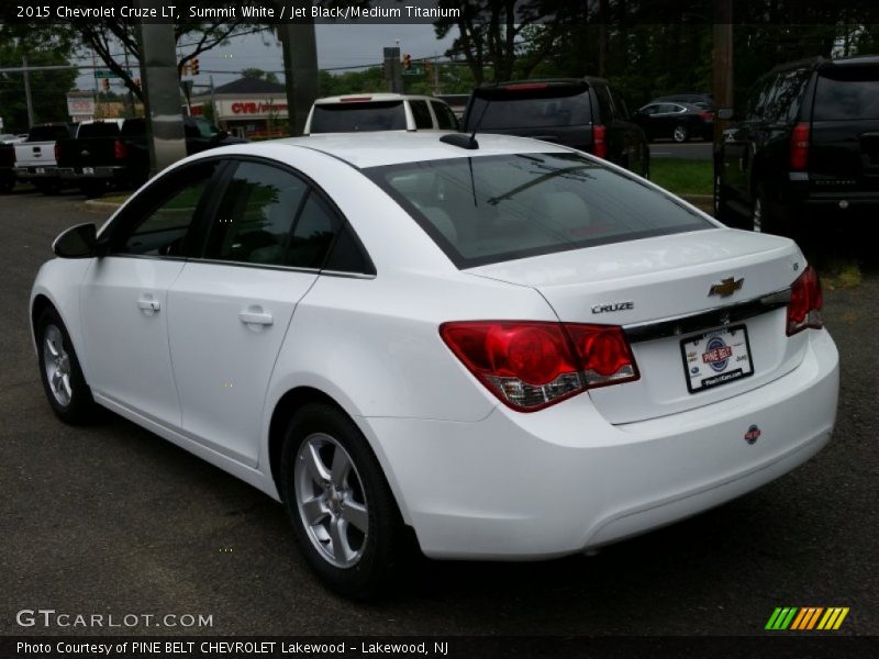 Summit White / Jet Black/Medium Titanium 2015 Chevrolet Cruze LT