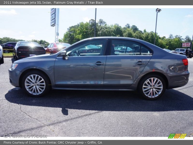 Platinum Gray Metallic / Titan Black 2011 Volkswagen Jetta SEL Sedan