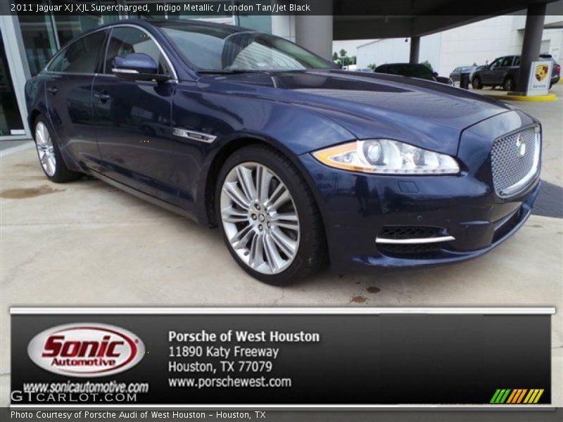 Indigo Metallic / London Tan/Jet Black 2011 Jaguar XJ XJL Supercharged