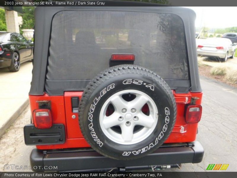 Flame Red / Dark Slate Gray 2003 Jeep Wrangler SE 4x4