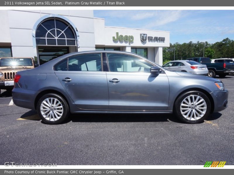 Platinum Gray Metallic / Titan Black 2011 Volkswagen Jetta SEL Sedan