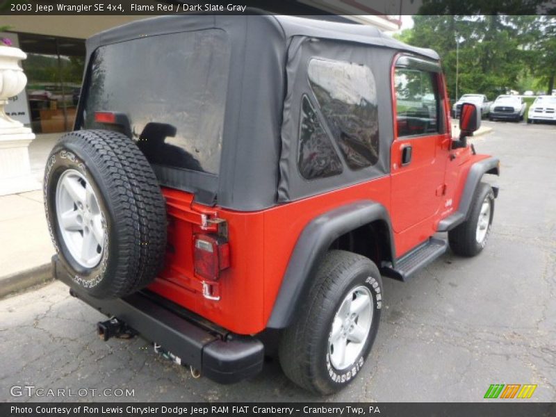 Flame Red / Dark Slate Gray 2003 Jeep Wrangler SE 4x4