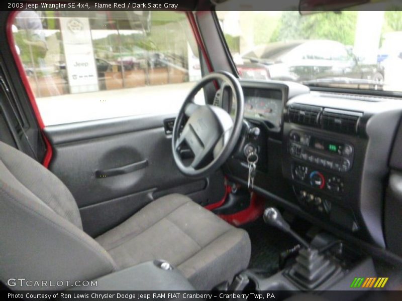 Flame Red / Dark Slate Gray 2003 Jeep Wrangler SE 4x4