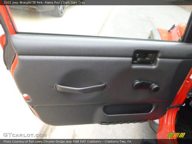 Flame Red / Dark Slate Gray 2003 Jeep Wrangler SE 4x4