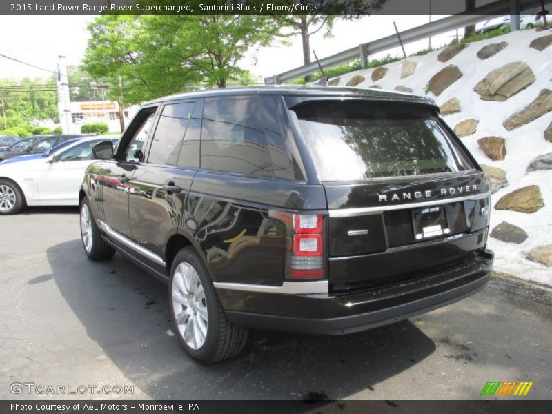 Santorini Black / Ebony/Cirrus 2015 Land Rover Range Rover Supercharged