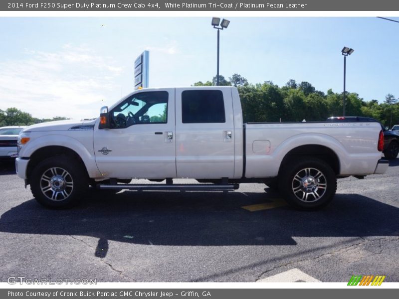 White Platinum Tri-Coat / Platinum Pecan Leather 2014 Ford F250 Super Duty Platinum Crew Cab 4x4