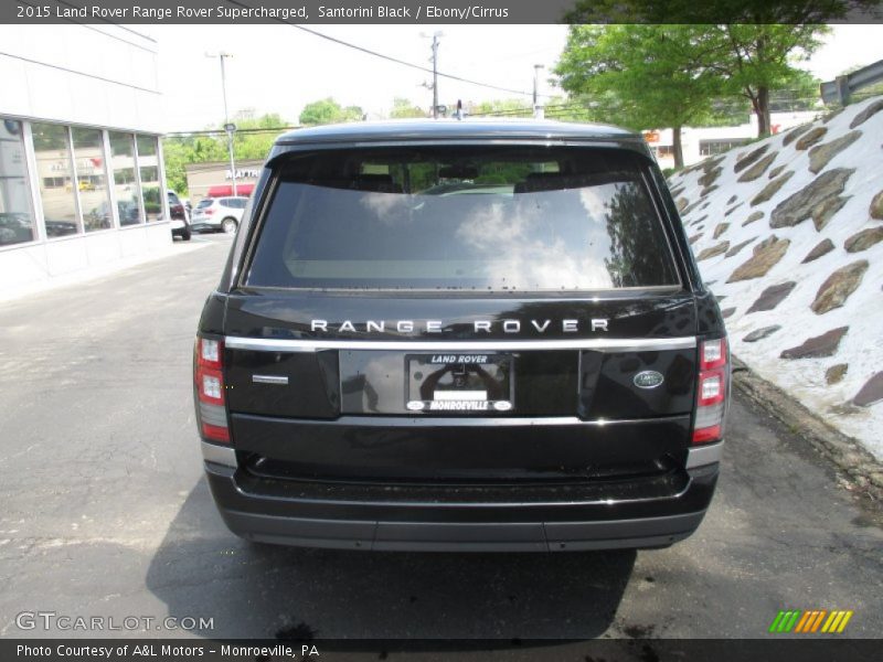 Santorini Black / Ebony/Cirrus 2015 Land Rover Range Rover Supercharged