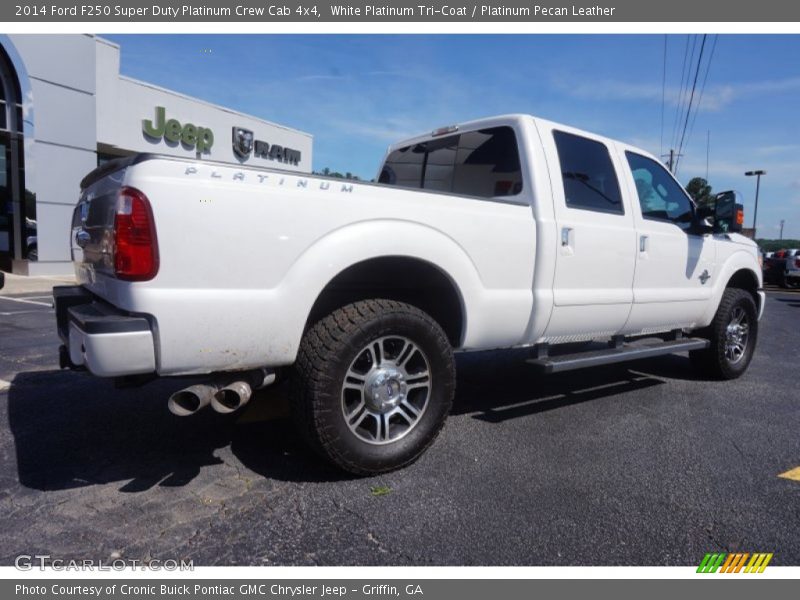 White Platinum Tri-Coat / Platinum Pecan Leather 2014 Ford F250 Super Duty Platinum Crew Cab 4x4