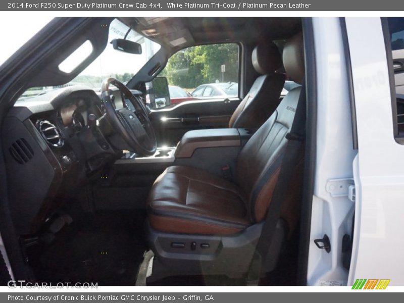 White Platinum Tri-Coat / Platinum Pecan Leather 2014 Ford F250 Super Duty Platinum Crew Cab 4x4
