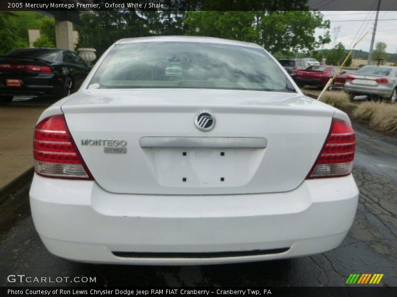 Oxford White / Shale 2005 Mercury Montego Premier