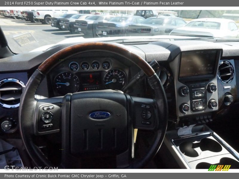 White Platinum Tri-Coat / Platinum Pecan Leather 2014 Ford F250 Super Duty Platinum Crew Cab 4x4