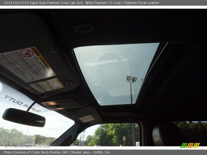 White Platinum Tri-Coat / Platinum Pecan Leather 2014 Ford F250 Super Duty Platinum Crew Cab 4x4