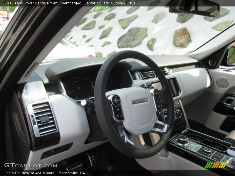 Santorini Black / Ebony/Cirrus 2015 Land Rover Range Rover Supercharged