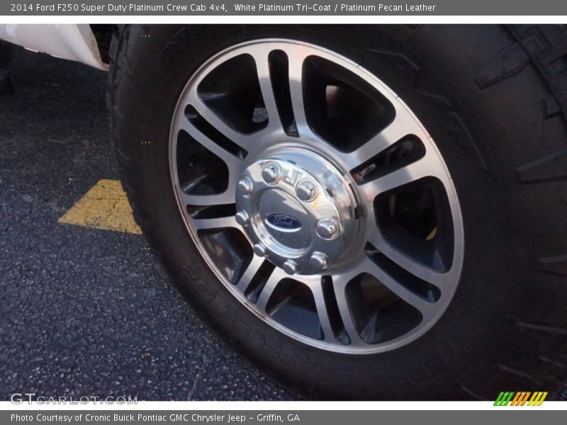 White Platinum Tri-Coat / Platinum Pecan Leather 2014 Ford F250 Super Duty Platinum Crew Cab 4x4